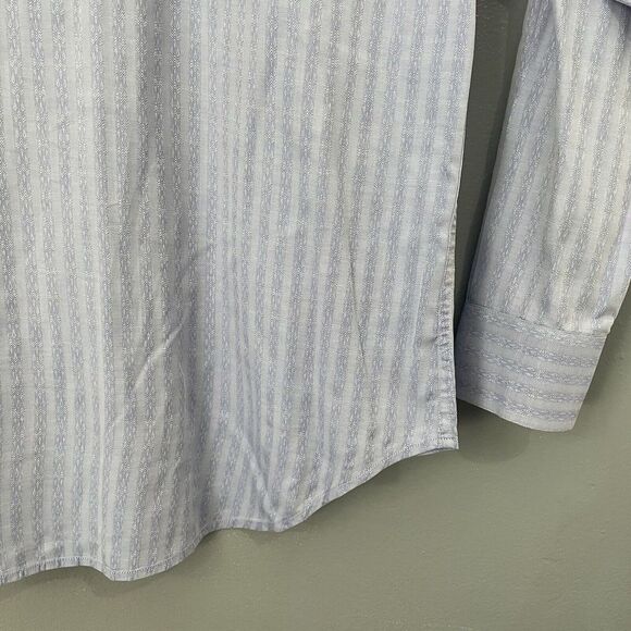 Robert Graham Dress Shirt Mens XLarge Blue Abstract Stripe Button Up Long Sleeve - Picture 10 of 11